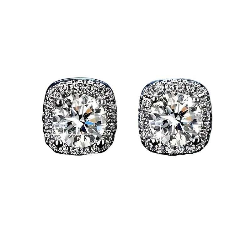 Square - Shaped Earrings - LovessLuxuryLovessLuxury37461288-SilverySilver