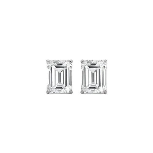 Baguette Stud Earrings - S925 - LovessLuxuryLovessLuxury63418812-YED001 Geometric EarringsSilver