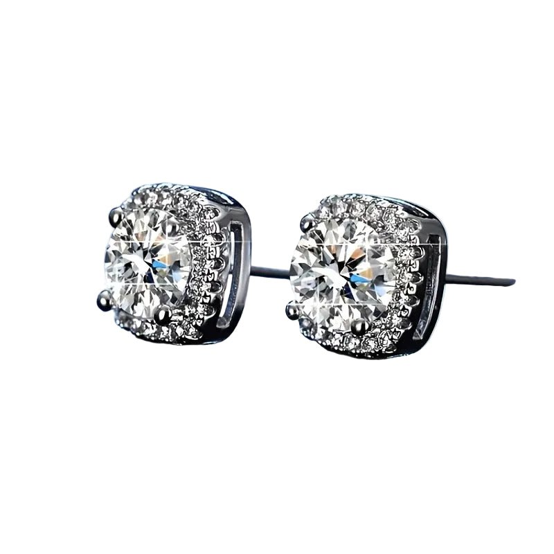 Square - Shaped Earrings - LovessLuxuryLovessLuxury37461288-SilverySilver