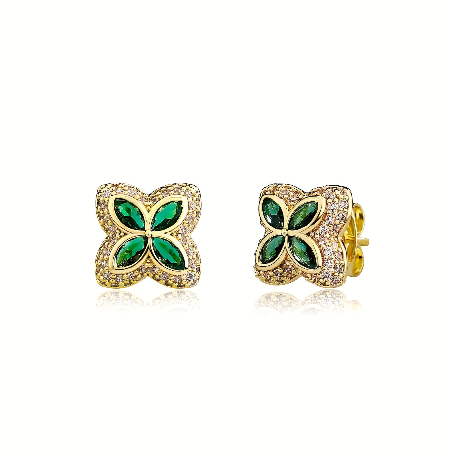 Clover Earring - LovessLuxuryLovessLuxury56020368-Golden GreenGold
