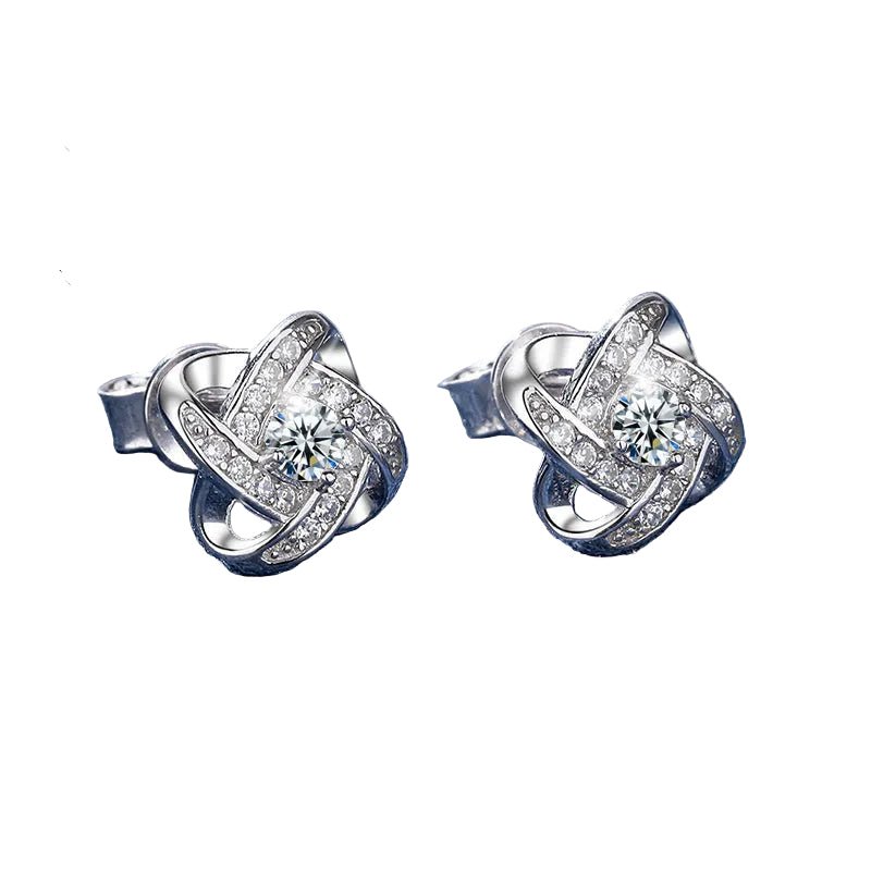 Ice Flower Earrings - S925 - LovessLuxuryLovessLuxury82069785-White(0.3ct*2)Silver