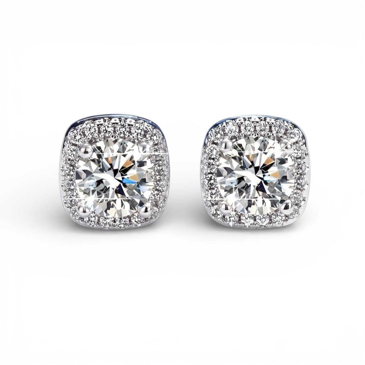 Square - Shaped Earrings - LovessLuxuryLovessLuxury37461288-SilverySilver