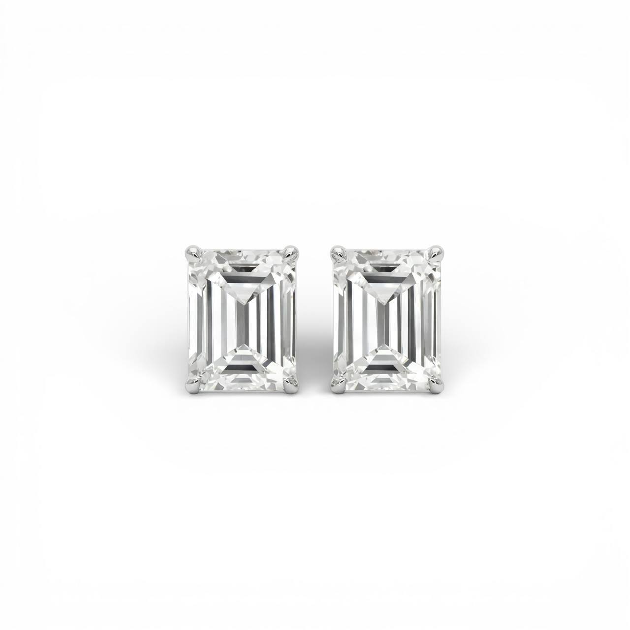 Baguette Stud Earrings - S925 - LovessLuxuryLovessLuxury63418812-YED001 Geometric EarringsSilver